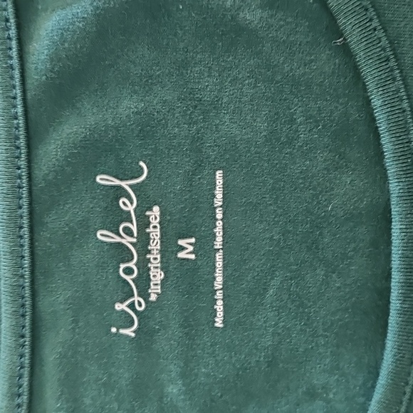 Isabel Maternity  Women's 3/4 Sleeve T-Shirt Maternity Dress Green Size M - Picture 5 of 5